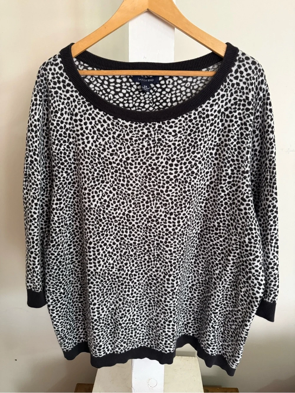 Lands’ End Animal Print Sweater